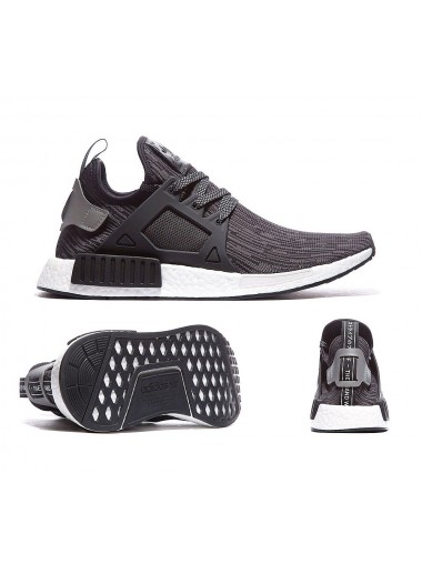 Adidas NMD XR1 Primeknit Trainer - Black / Metallic Silver